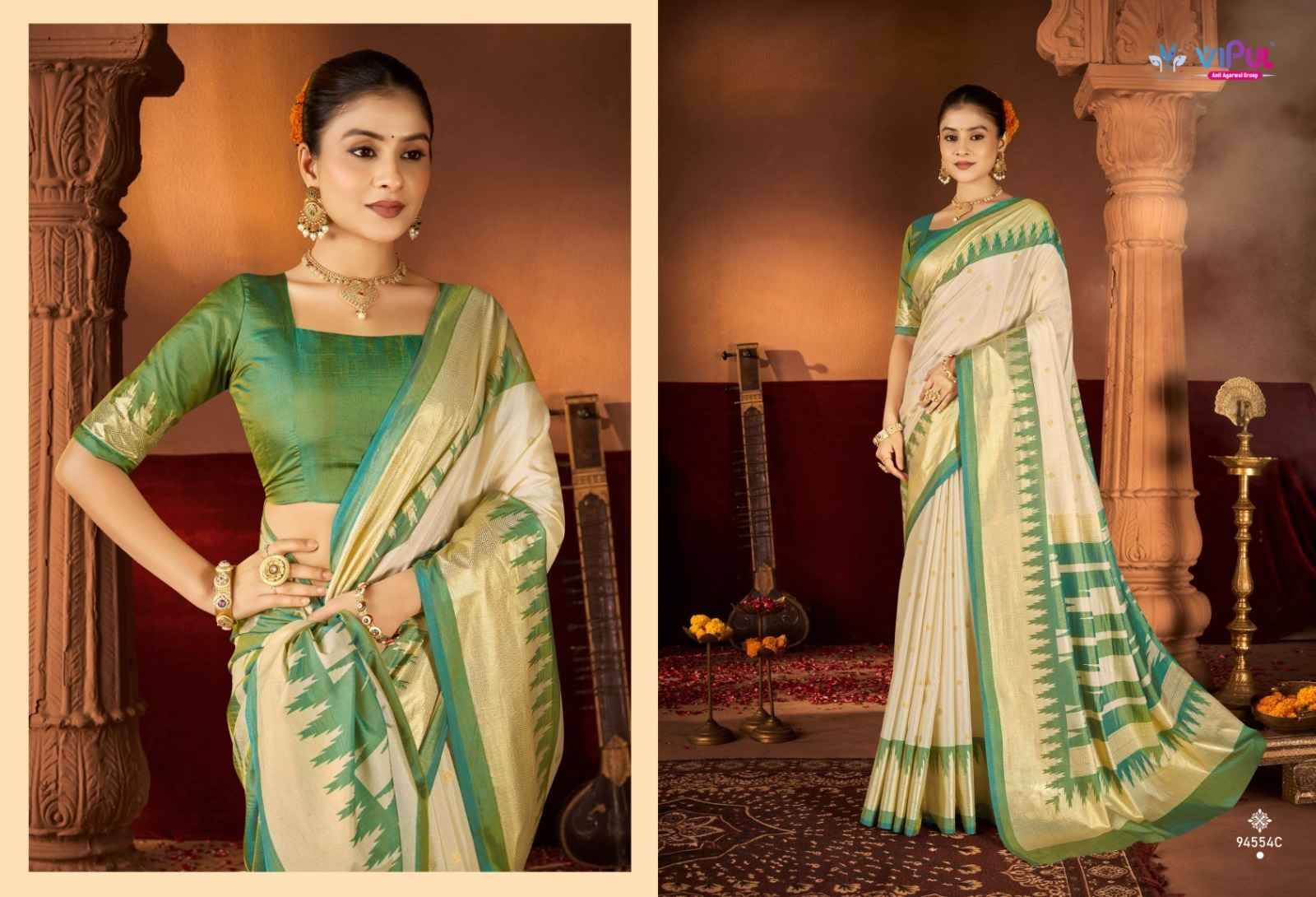 Chhaya silk 94554 Series By Vipul Fashion Indian Traditional Wear Collection Beautiful Stylish Fancy Colorful Party Wear & Occasional Wear Weightless Sarees At Wholesale Price